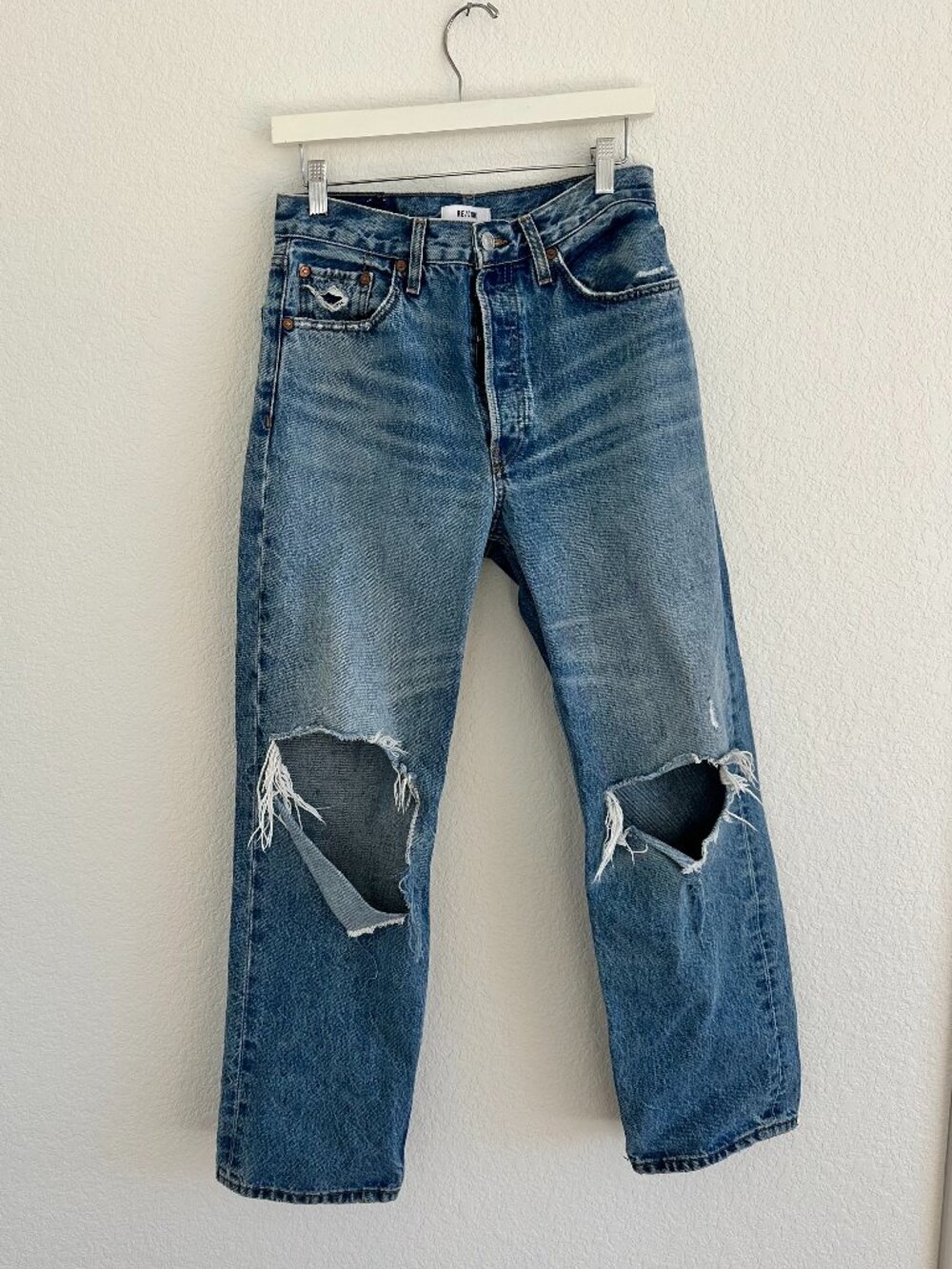 RE/DONE 90s Crop Low Slung Denim